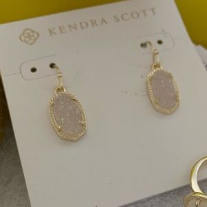 Iridescent drusy earrings